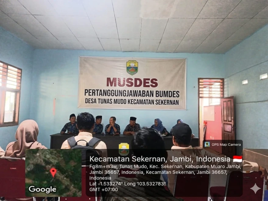 Musyawarah Desa Pertanggungjawaban BUMDes Tebat Jaya Desa Tunas Mudo