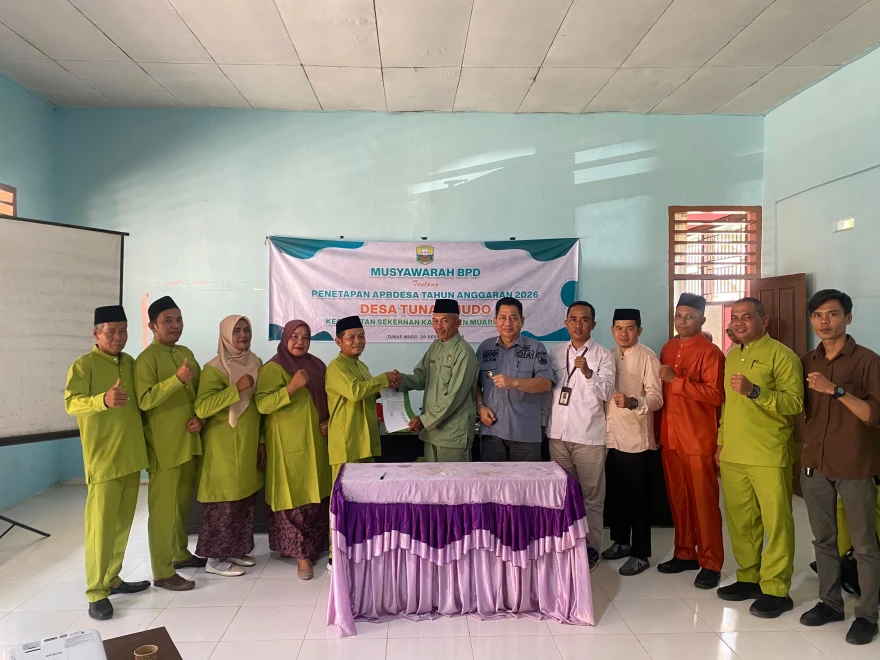 Desa Tunas Mudo Melaksanakan Musyawarah BPD Penetapan APBDesa Tahun Anggaran 2026