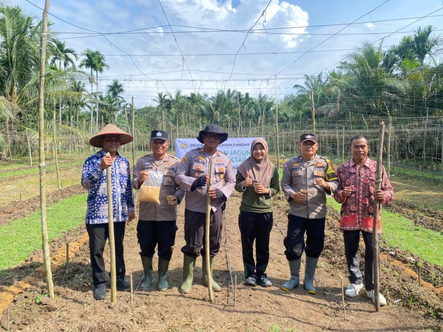 Desa Tunas Mudo Menjalankan Program Ketahanan Pangan Penanaman Jagung 1 Desa 1 Hektar Tahun 2026